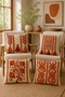(No Tassels) 3D Embroidered Carpet Patterned 4-Piece Throw Pillow Cover Set - 2