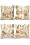 Baby Animals Patterned 4-Piece Child and Baby Pillow Cover Set with Crib - 3
