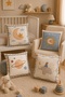 Sun and Moon Patterned 4-Piece Children's and Baby Pillowcase Set - 2