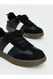 Black Leather-Look boys' sports shoes - 3
