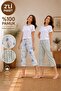 2-Piece Women's 100% Cotton Seasonal Patterned Capri Single Pajama Bottoms (2 Pcs)
