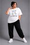 Women's Plus Size Oversize Cat Print Tracksuit Set 2-Piece Cotton Comfortable Fit Casual Sports Set XL 2XL 3XL 4XL 5XL 6XL 7XL 8XL - 2