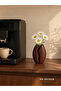 Coffee Bean Design Decorative Vase – Brown 15 cm 3D Printing - 3