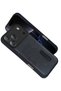 Aconcept iPhone 17 Pro Sara Leather Case with Business Card Holder (64553) - Black - 2