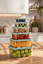 Sa-645-1 6 Pieces Deep Freezer Microwave Storage Container - Multi-Purpose Food Storage Container Set - 2