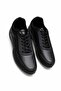 Shoes Atlas Black Men's Daily Lace-Up Black Sneaker 5511 - 2