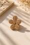 Wicker Rope Flower Earrings - 3