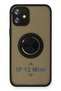 Aconcept iPhone 12 Case Montreal Ringed Silicone Cover (13819) - Black