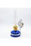 Nostalgic Decor Blue Glass Gas Lamp for Office Home Office Gift - 2