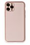 Aconcept iPhone 11 Pro Case Coco Leather Silicone Cover (40522) - Powder