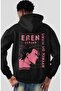 Eren Yeager Attack on Titan Anime Back Printed Unisex Oversize Combed Cotton Hoodie