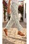 Girl's Wide-Leg Pleated Pants / Children's Wide-Leg Pants / Patterned Pleated Pants - 2