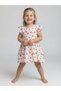 Girl's Cherry Patterned Muslin Fabric Dress