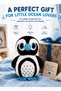 ORBYS Cape Penguin Plush Toy, Soft Black & White Stuffed Animal with Sparkly Blue Eyes, Beak and Feet, 16 x 11 x 9 cm, Suitable from 0+ Months - 5