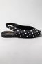 Female Ballerina. Black Jue Polka Dot Casual Ballet Flats - 3