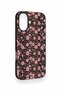 iPhone 16 Compatible Mini Pink Floral Pattern Silicone Case - 3