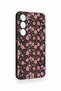 Samsung S25 Compatible Mini Pink Floral Pattern Silicone Case - 3
