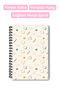 Minimalist Map Detailed A5 50 Sheets 100 Pages Spiral Squared Notebook - 4