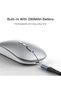 wireless mouse, wireless, 1600 DPI, silver - 6
