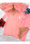 Peach Embroidered Rayon Suit Set - FFT7092 | Peach-Size:M-38-Inches - 3