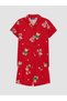 Shirt Collar Girls' Shorts Pajama Set (W6) - 2