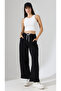 Black Night Blossom Embroidered Baggy Sweatpants - 2