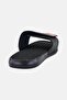 Men Atlanta Hawks Distressed Logo Slip On Slides, Black - 3
