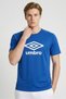 Men Sportswear Fit Short Sleeve Outdoor T-Shirt, Blue
