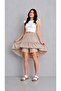 Sofya Linen Fabric Comfortable Fit 55cm Short Skirt - 2