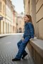 Girl's Heart Denim Jacket and Pants Two-Piece Set - 4