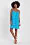 Thin Straps Mercerized Fabric Mini Dress (B23-00128)