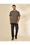 Men Black Heavy Jersey Text Print T-Shirt - 5