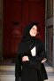 Allure Plain Tencel Shawl - Black - 3