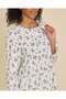 Senior Girls White Printed Ditsy Dobby Peter Pan Collar Dress - 2