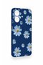 Realme Note 60 Compatible Blue Daisy Patterned Silicone Case - 3