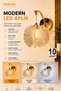 Decorative 12W Indoor Bronze Case 3-Color Light Modern Wall Sconce Electric 10 Pcs