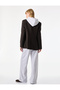 Comfortable Fit Three-Thread Ribbed Waistband Lace-Up Wide-Leg Sweatpants with Pockets - 4