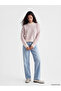 Xside Pink Half Turtleneck Patterned Women's Knitwear Sweater - 2