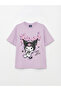 Original Kuromi Printed Oval Collar Girls' T-Shirt - 2