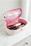 Flex Heart Patterned Large Size Hair Styling Airwrap Organizer Bag |   Travel and Daily Use Cosmetic Bag - 5