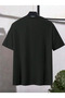 Letter English Text Printed Short Sleeve Crew Neck Women's Men's Plain Oversize T-Shirt - 2