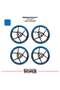 Yamaha Yzf-R25 Wheel Rim Strip – Half Rim Cover & Yzf-R25 Lettering Sticker Set - 2