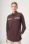 Women's Stone Detail Shirt Brown 31438