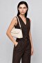Women's Valeria Multi-Compartment Soft Leather Look Adjustable Strap Cream Shoulder and Crossbody Bag - 7
