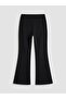 Lcw Kids Black Girls' Spanish Leg Soft Touch Leggings - 3