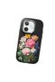 Oppo A5 Pro 5g Compatible Case Camera Protective Black Silicone Couple Phone Case with Floral Pattern - 3