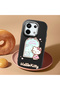 Poco X6 5g Compatible Case Camera Protector Black Silicone Couple Phone Case with Kitty Pattern - 2
