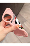 iPhone 13 Pro Max Compatible Case Camera Protector Pink Silicone Couple Phone Case Panda Pattern - 3
