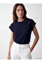 Original Oval Collar Embroidered Blouse