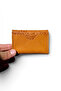 Genuine Leather Card Holder with Shawl Pattern, Minimal Size, Men's and Women's Card Holder - 8